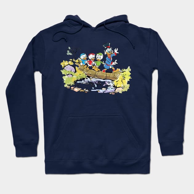 Four ducks Hoodie by sullyink